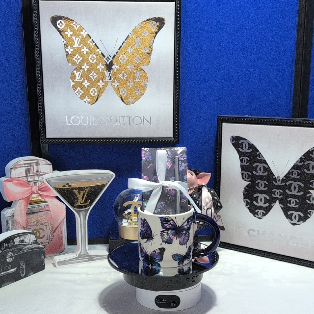 Modern Expressions Butterfly Mug And Notebook Set